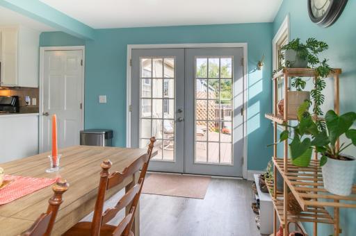 Just outside the patio door is the composite deck, and beyond that a nice paver patio to enjoy the outdoors however you wish.