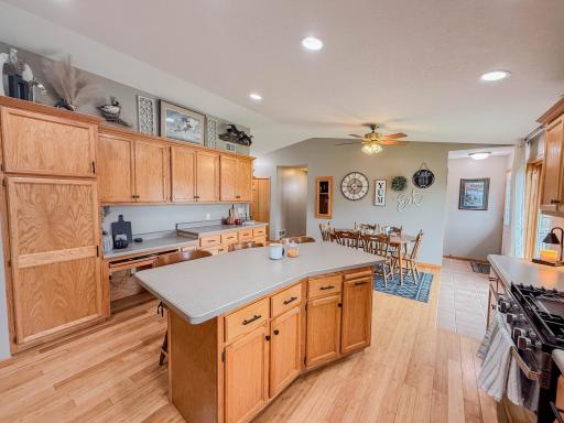 Center Island, tons of cupboard space