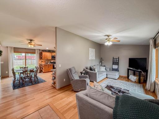 Living Room - Vaulted ceiling, beautiful hardwood floors
