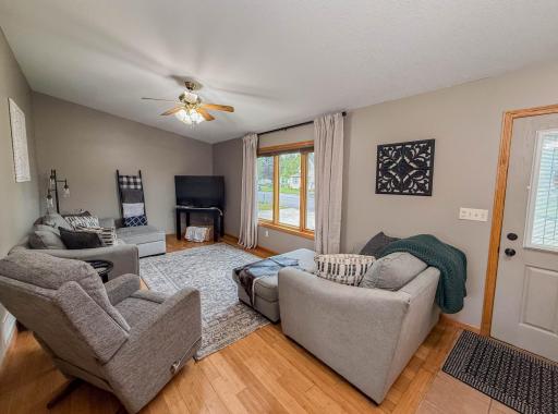 Living Room - Vaulted ceiling, beautiful hardwood floors