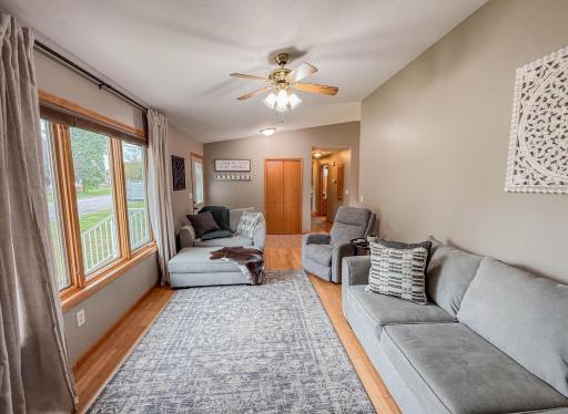 Living Room - Vaulted ceiling, beautiful hardwood floors