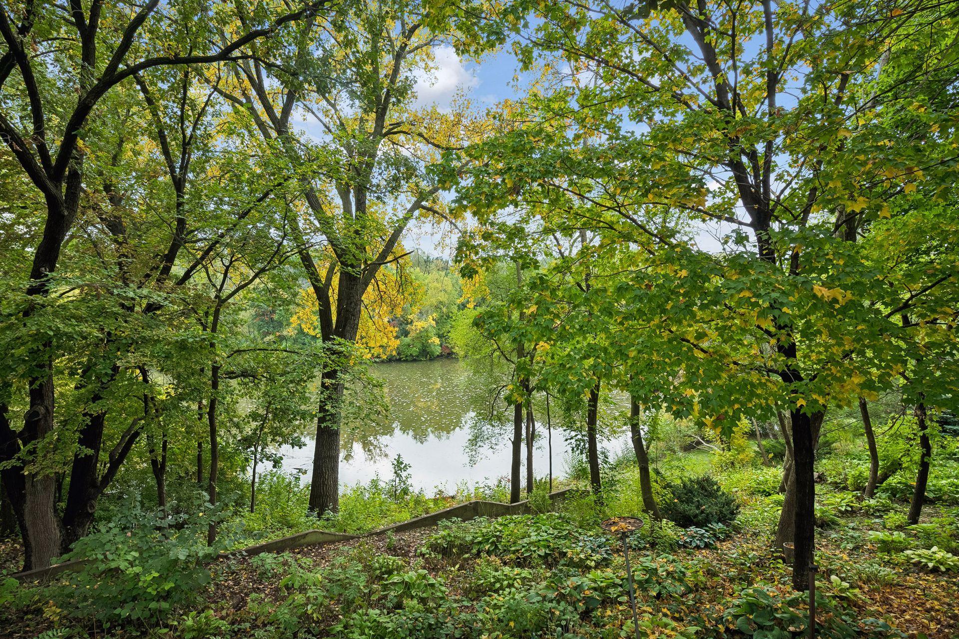 Relax on the deck and take in peaceful views of Melody Lake.