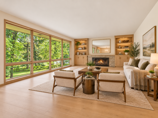 Virtually Staged - Living area staged and digitally updated to show the potential.