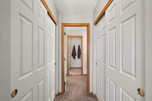From the Owners Suite TWO large separate closets lead you to the bathroom.