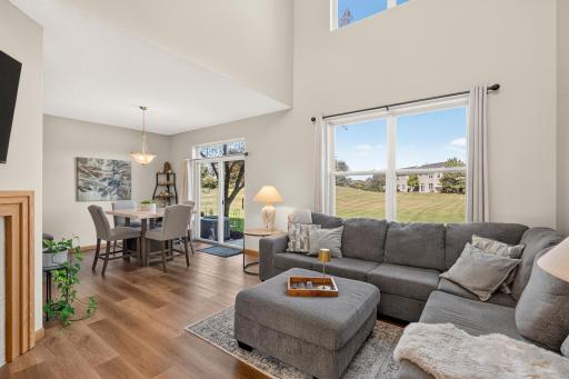 Desirable open floorplan with plenty of natural light.