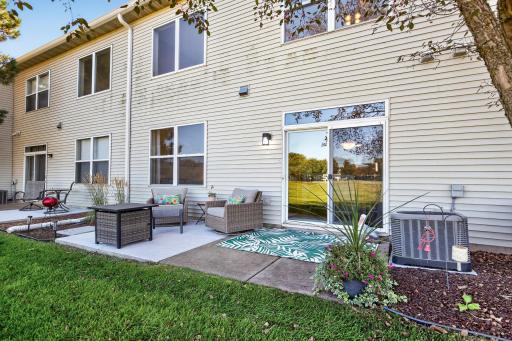 Cozy patio right off the Dining Room - this one is a keeper!