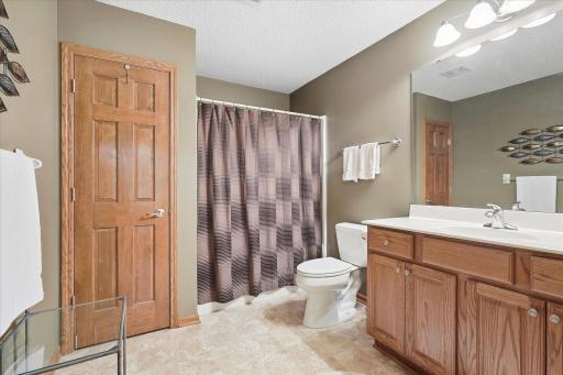Thoughtfully designed full bathroom provides comfort and convenience for everyday living!