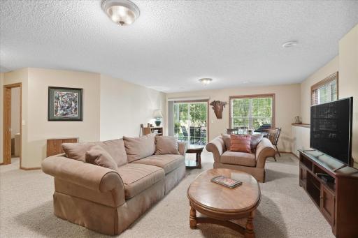 Expansive walkout lower level offers plenty of additional space for relaxing, and hosting guests