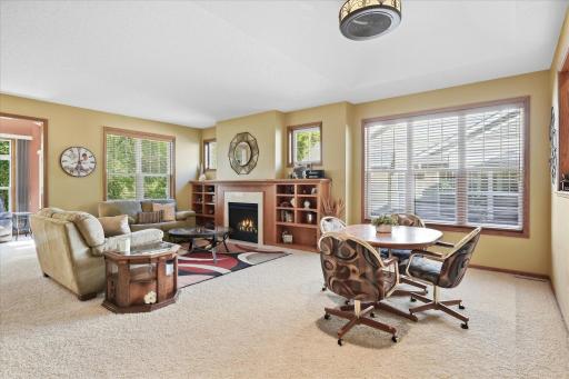 Open-concept great room offers an inviting flow between the kitchen, dining, and living spaces!