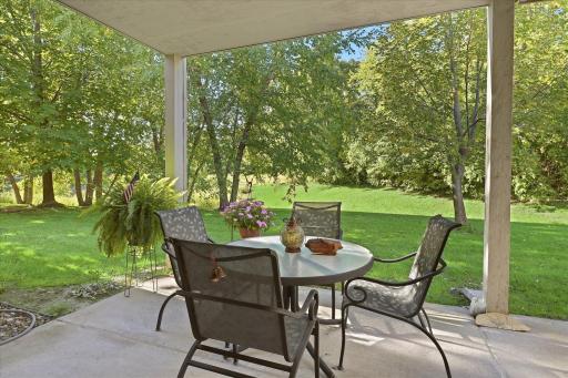 Relax on the back patioâperfect for calm and peaceful outdoor living!