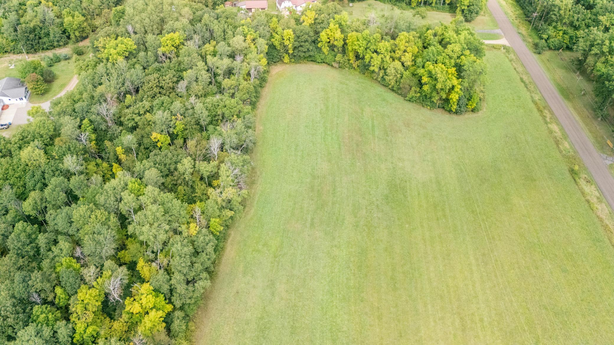 Wooded buffer along rear property line for privacy
