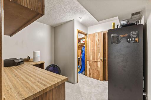 1615 Laurel Ave Lower Level Office with wine cellar, and cedar closet ready to be a sauna