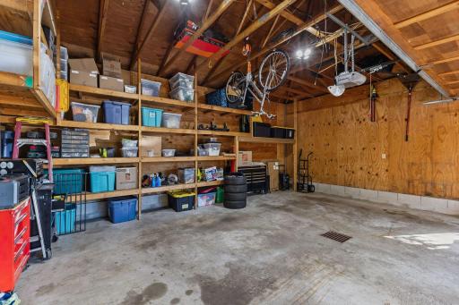1615 Laurel Ave Extra Tall garage with shelving for storage bins