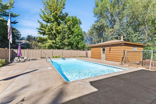 1615 Laurel Ave In-ground swimming pool with separate pool house