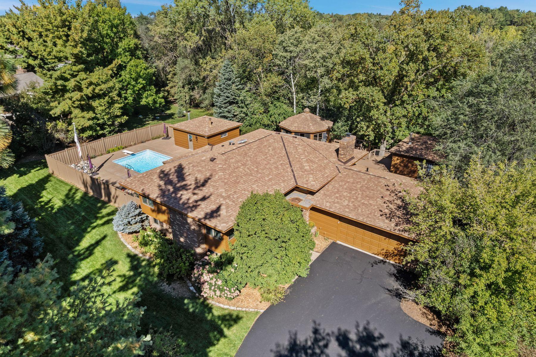 1615 Laurel Ave Birds eye view from the front of the house.