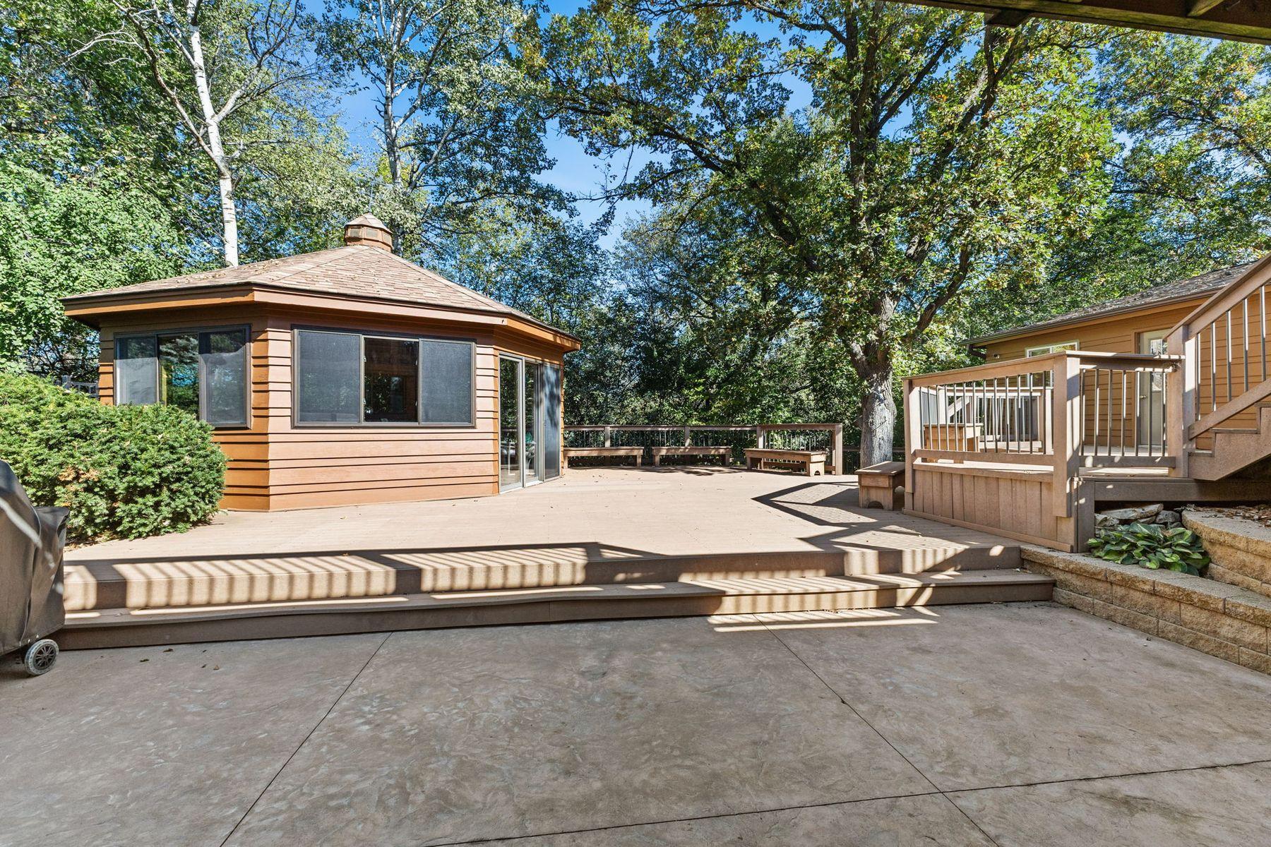 1615 Laurel Ave Stamped Concrete Patio walk out to the Gazebo