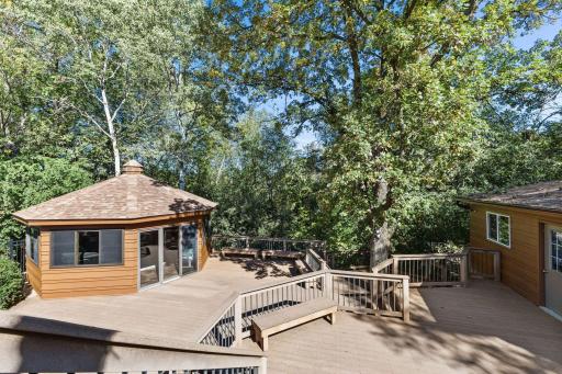 1615 Laurel Ave Private backyard with a hot tub inside the gazebo