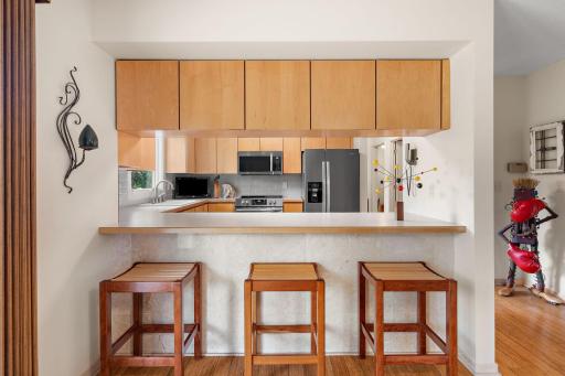 Bar seating for kitchen