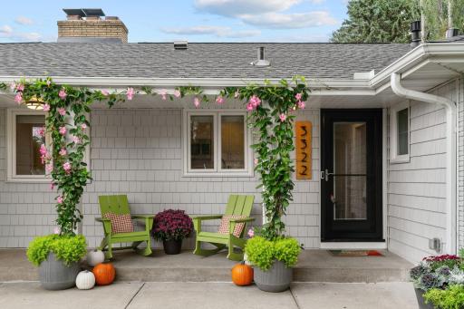 Inviting front porch