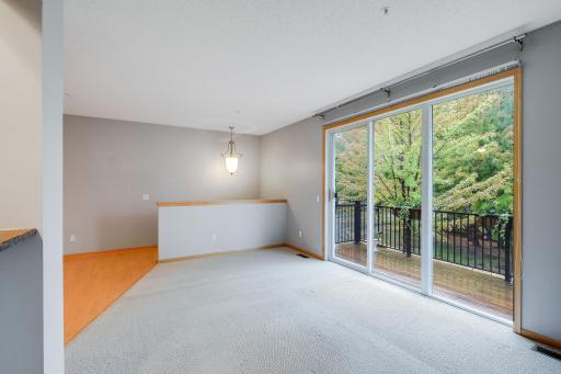 More great views off of your deck. So wonderful to not have to look straight into another townhome.