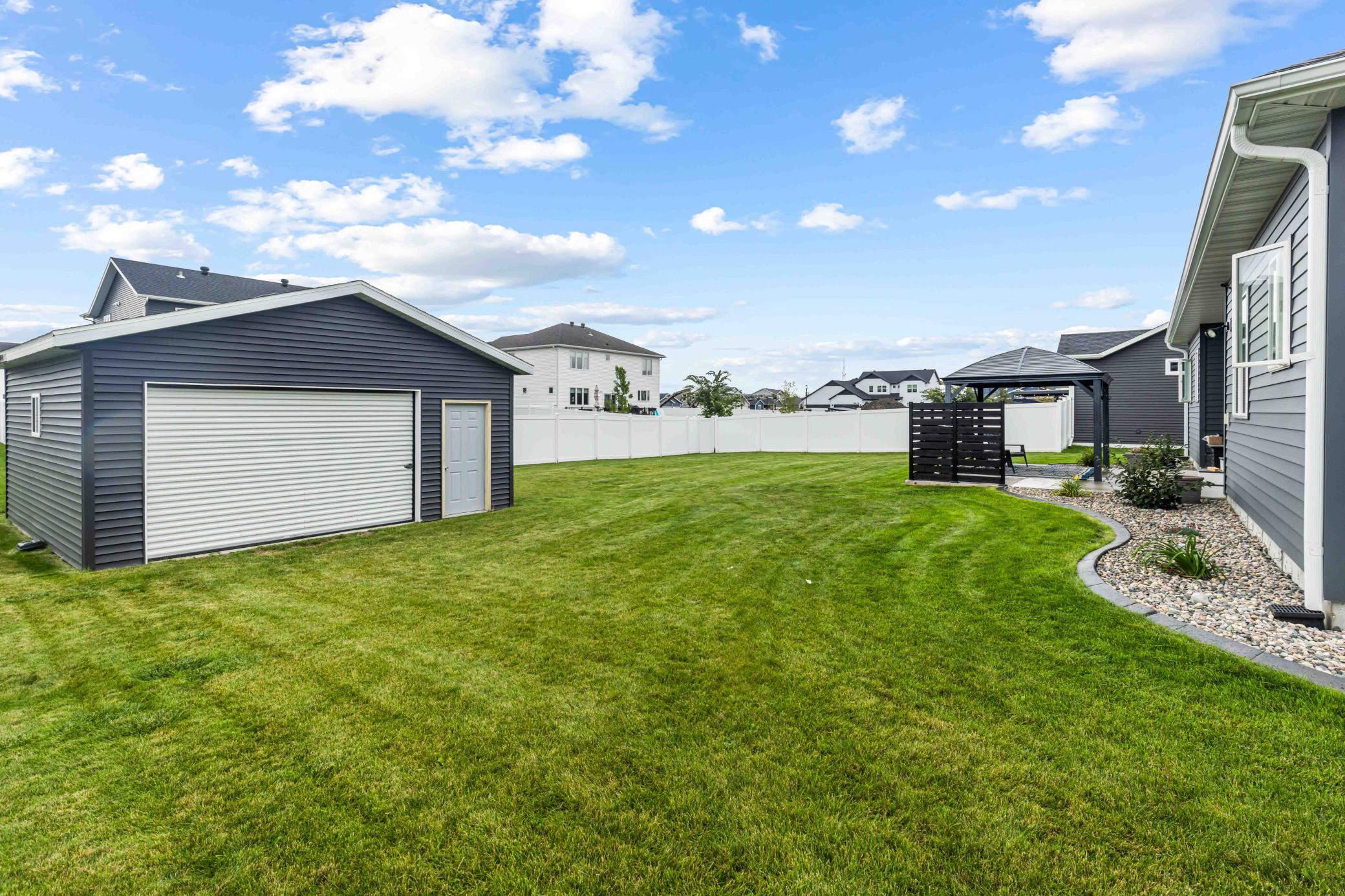 Back Yard And Additional Garage