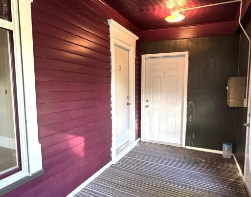 Unit 1 & Unit 2 entry from porch