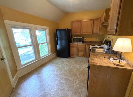 Unit 2 kitchen with windows