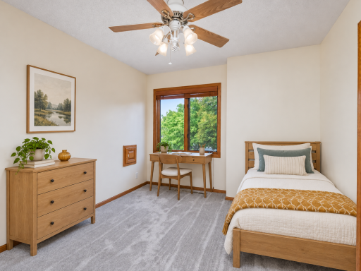This image has been virtually staged with digitally added furniture and dÃ©cor. Refer to the unstaged photos and an in-person showing for the propertyâs actual condition.
