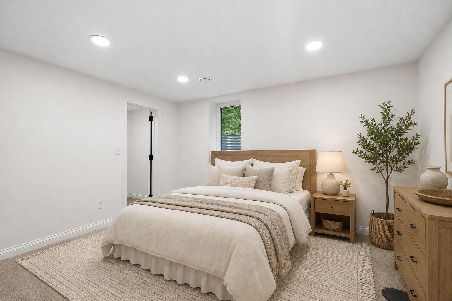 Lower Level Bedroom - Virtually Staged