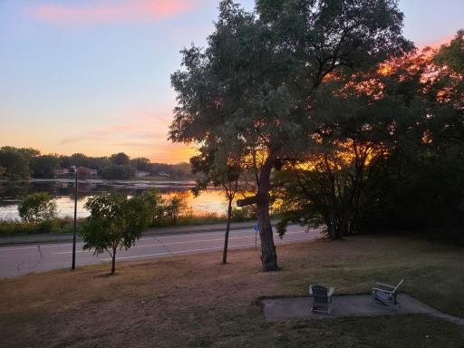 Sunset as seen from great room.