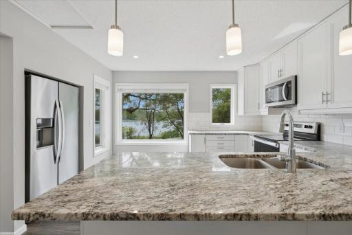 Soild counter surfaces.