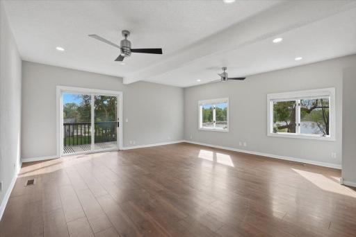 Easy access to south facing deck for grilling, relaxing and enjoying life!