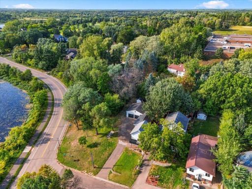 Aerial - showing the subject home.