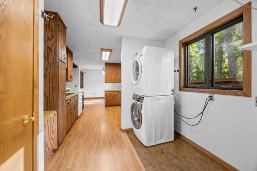 Convenient main level laundry setup makes this one perfect for one-level living!