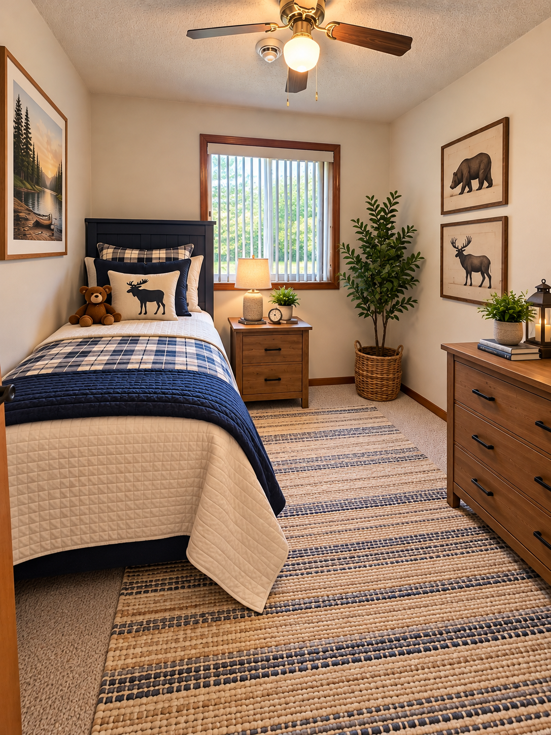 Bedroom 2 AI Staged