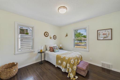 One of two main floor bedrooms.