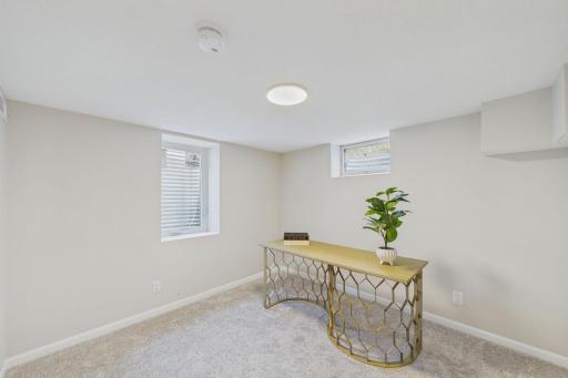 Lower level 4th bedroom or dedicated office.