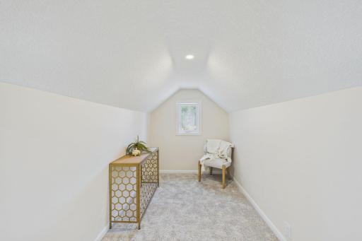 This is a great space to curl up and read a book, or it could be a walk in closet or office.