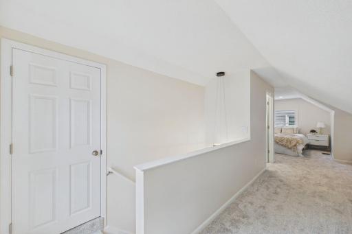 Upstairs is the primary suite.