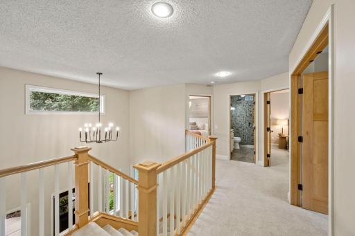 Upstairs, enjoy four well-sized bedrooms, or three bedrooms plus a dedicated office!