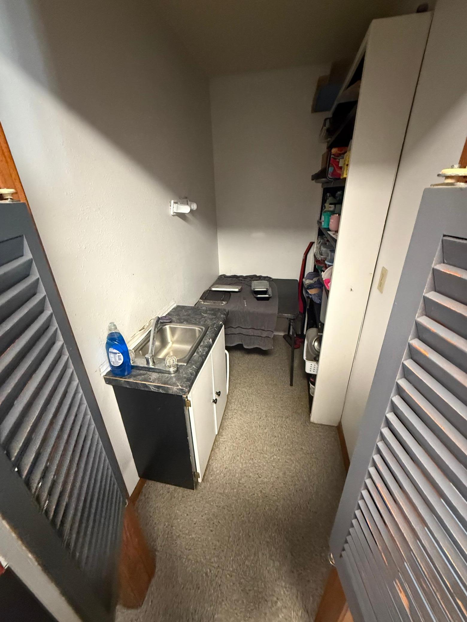 Closet with sink