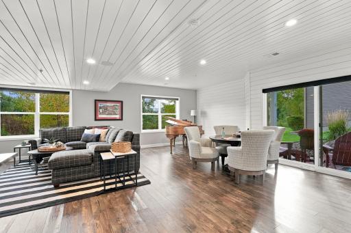 Shiplap ceilings & sumptous details throughout this beautiful walk out levelwalkout