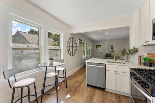 Natural sunlight flows throughout for the perfect atmosphere all day long