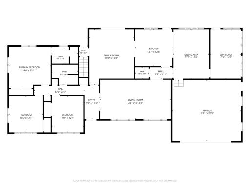 Main Floorplan. Dimensions are estimates.