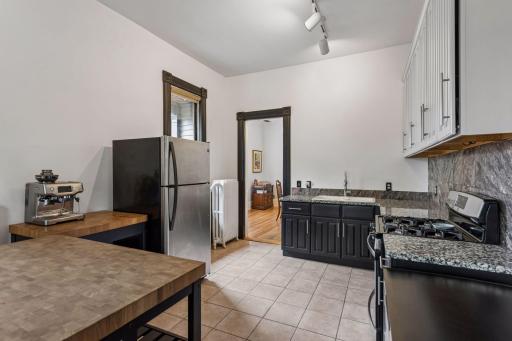 Towards the rear of the home is the spacious kitchen.