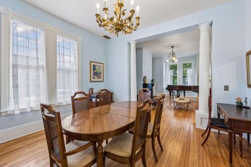 Alternate view of the dining room.