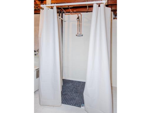 Potential to add a bathroom in the basement. This shower was recently added!