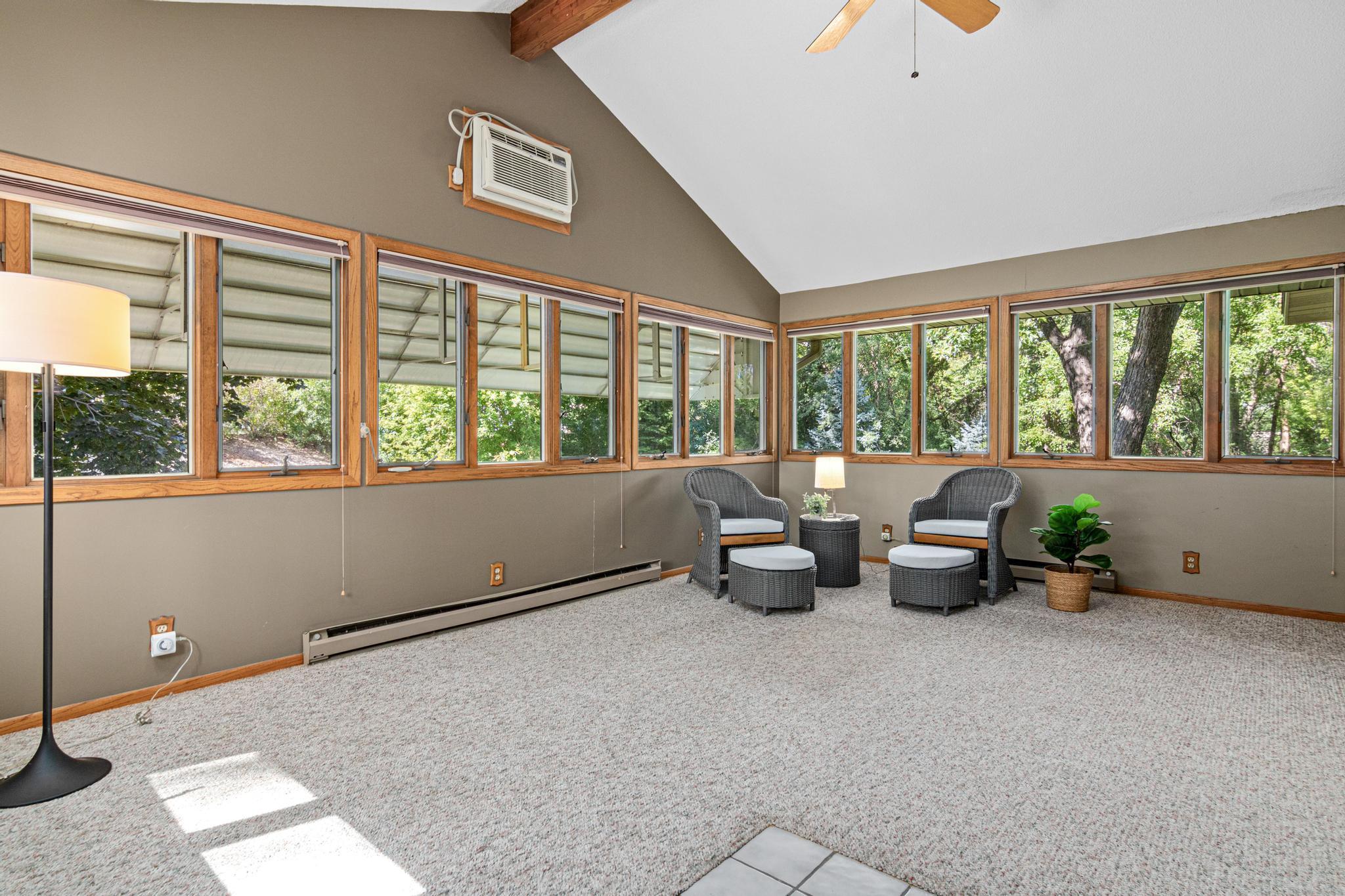 Enjoy the beauty of every season from the comfort of the four-season porch. Tons of windows and abundant light.