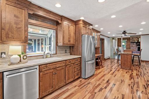Designed with plenty of storage and workspace, the kitchen provides a welcoming setting for preparing meals, gathering and entertaining.