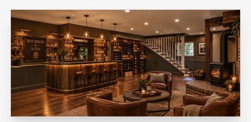 Fun, AI generated photo of what a makeover to the lower level area could look like!